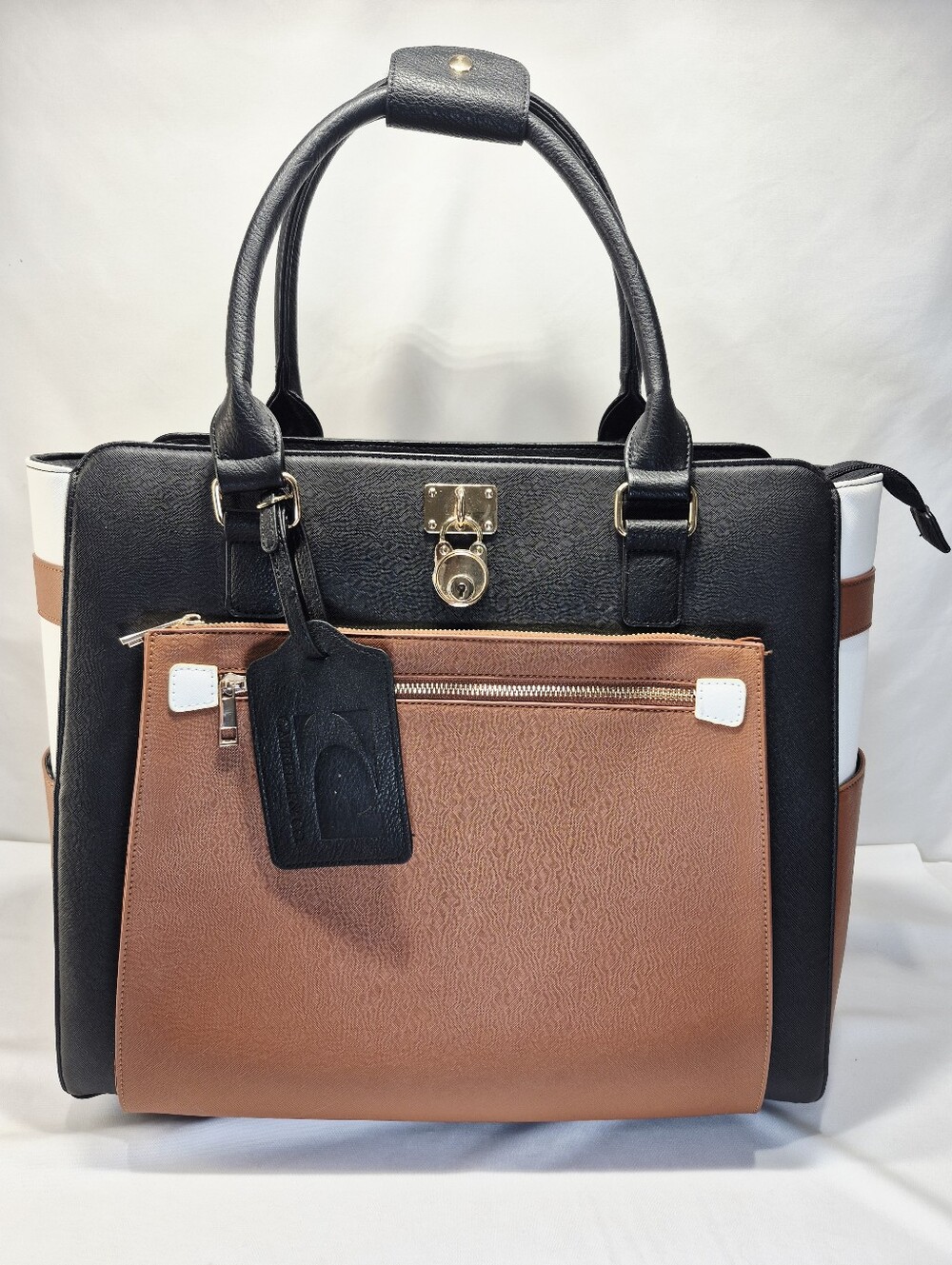 Cabrelli & CO.  Laura Locking Wheeled Briefcase Bag Laptop Sleeve  $189